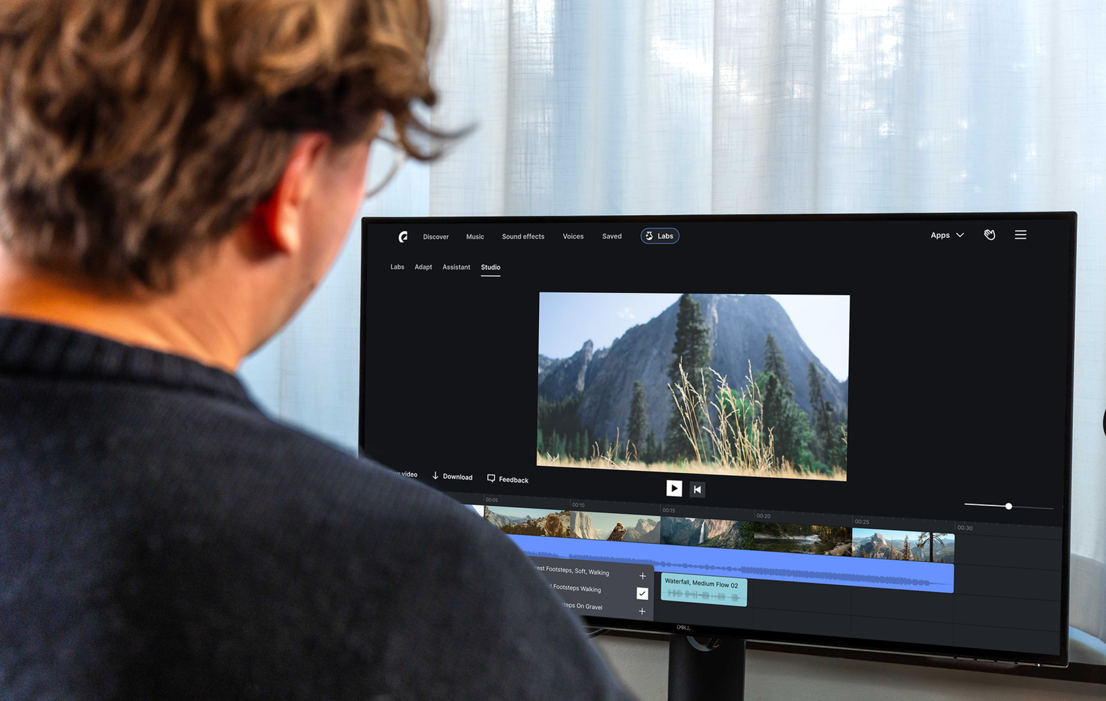 Epidemic Sounds AI tool Studio