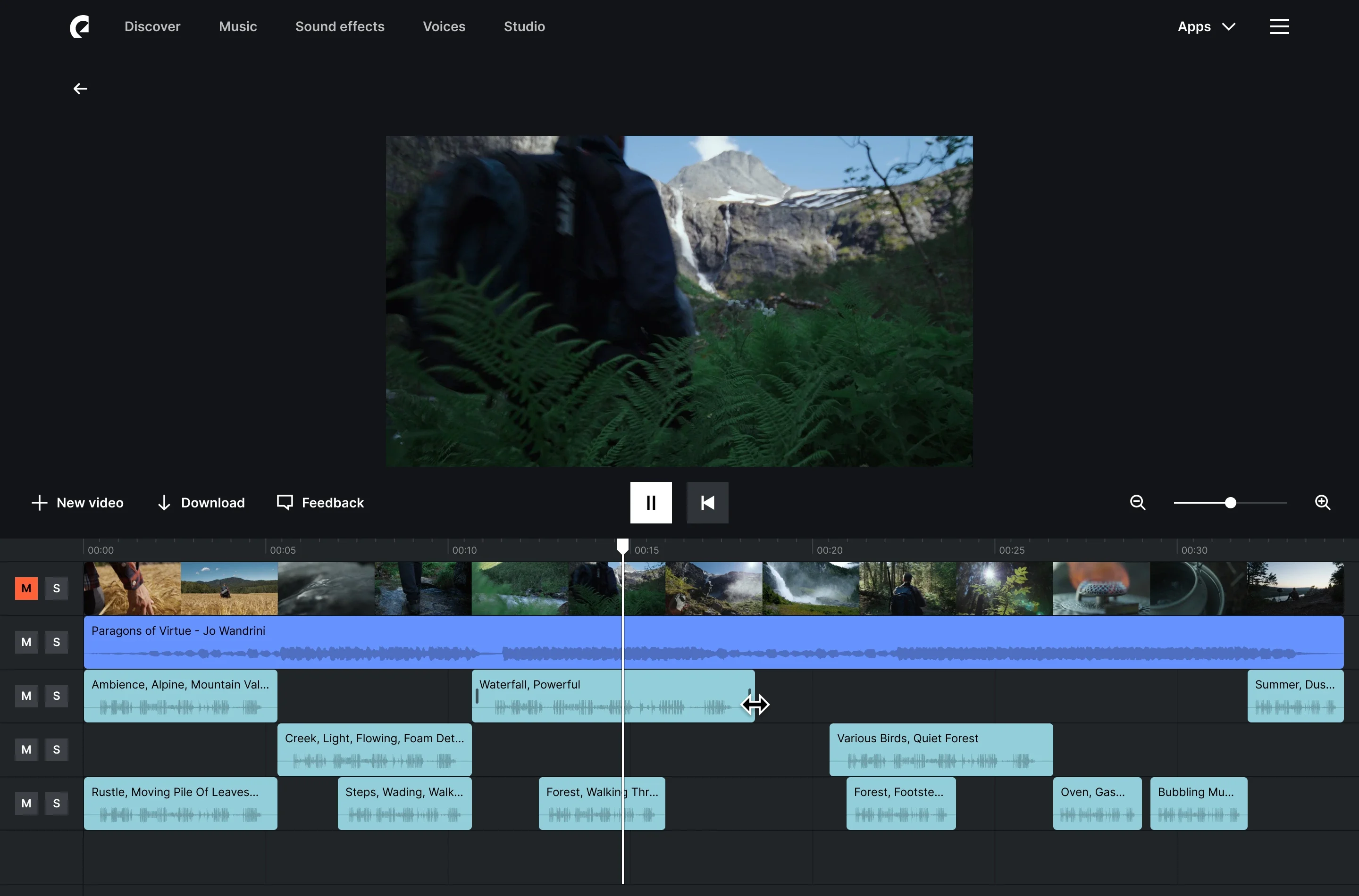 Adjust the placement and length of sounds