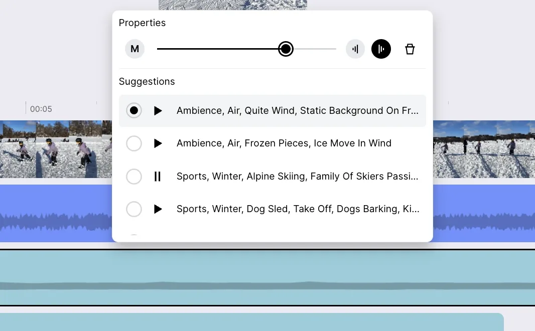 Fine-tune suggestions and edit the timeline